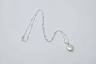 Dainty Coin Pearl Necklace, Sterling Silver - MILK VELVET PEARLS