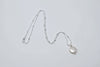 Dainty Coin Pearl Necklace, Sterling Silver - MILK VELVET PEARLS