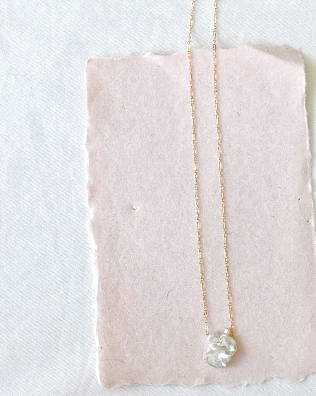 Keshi Pearl Necklace, 14k Gold Filled - MILK VELVET PEARLS