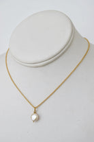 Mini Me, Gold Coin Pearl Necklace - MILK VELVET PEARLS