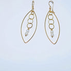 Pretty Lights - 14k GF earrings with 4mm pearls - MILK VELVET PEARLS