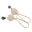 Redeemed, Pearl Cluster Drop Earrings - MILK VELVET PEARLS