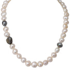 BE STILL: Baroque Pearl Strand with Tahitian Pearls & Labradorite - MILK VELVET PEARLS