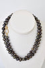 Black Tahitian Pearl Necklace, 37" - MILK VELVET PEARLS