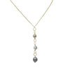 Triple Tahitian Ombré Y Necklace, 14 k Gold Filled - MILK VELVET PEARLS