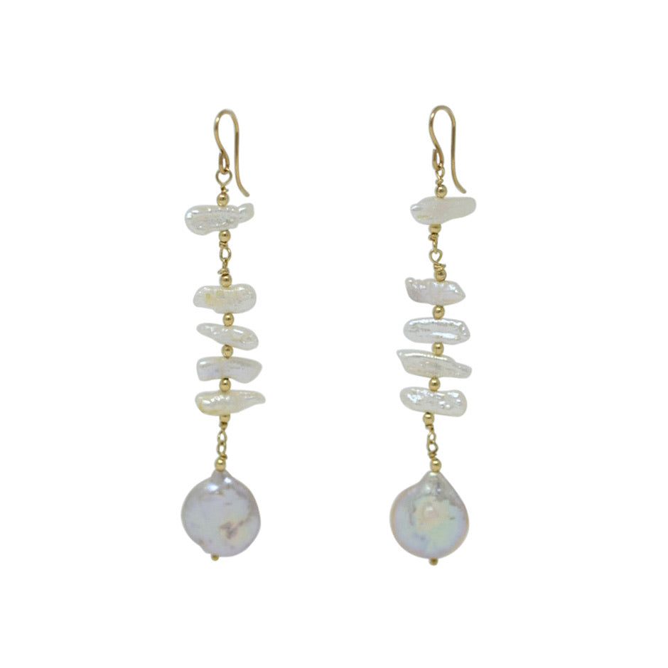 Freedom Earrings - MILK VELVET PEARLS