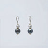 Silver + Gold Tahitian Pearl Drop Earrings, Limited Edition - MILK VELVET PEARLS