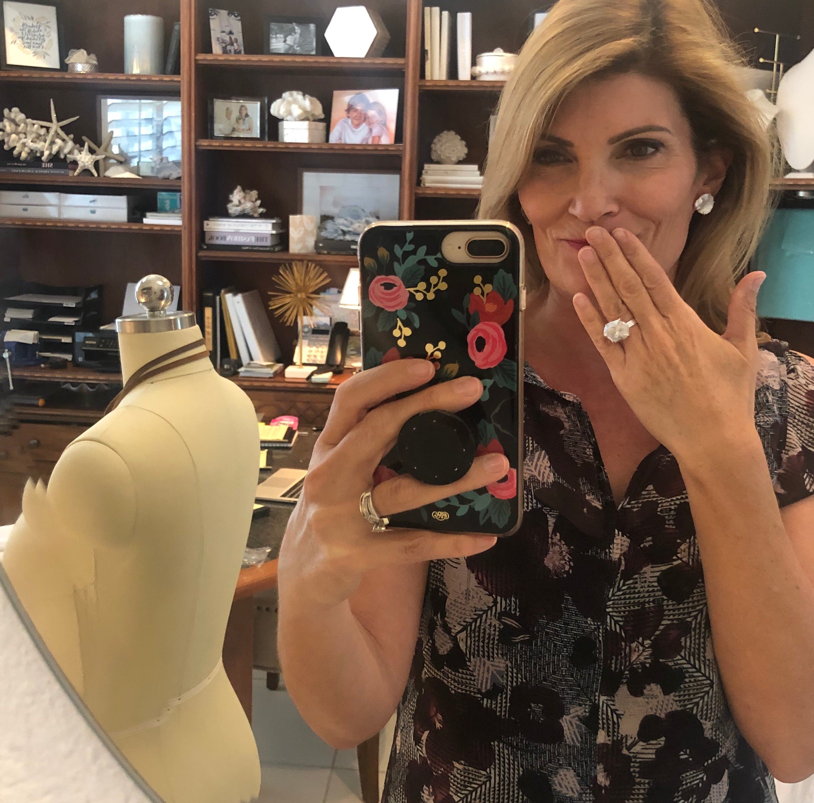 Lilies of the Field Earrings: Sterling Silver - MILK VELVET PEARLS