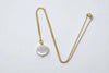 Gold Coin Pearl Necklace - MILK VELVET PEARLS