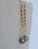 "Well Traveled" Tahitian Pearl Chain Dangles, Limited Edition - MILK VELVET PEARLS